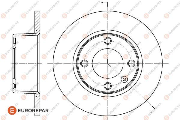 Bremsscheibe EUROREPAR 1618861280