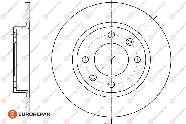 Bremsscheibe EUROREPAR 1618861580