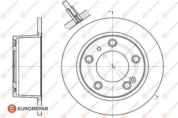Bremsscheibe EUROREPAR 1618862280