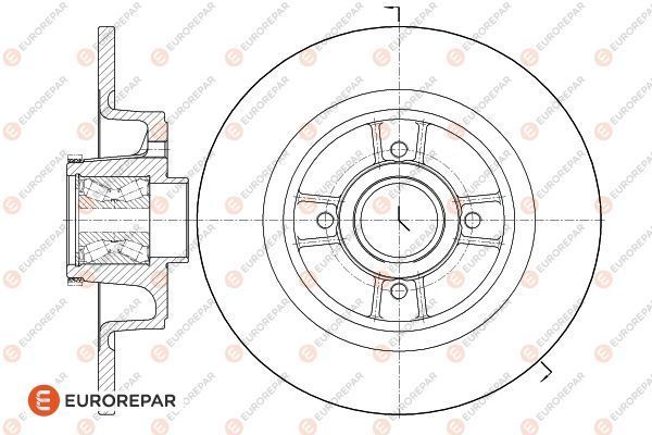 Bremsscheibe EUROREPAR 1618866380