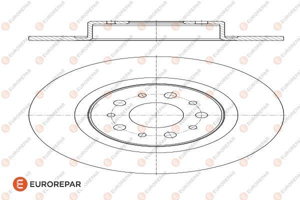 Bremsscheibe EUROREPAR 1618869980