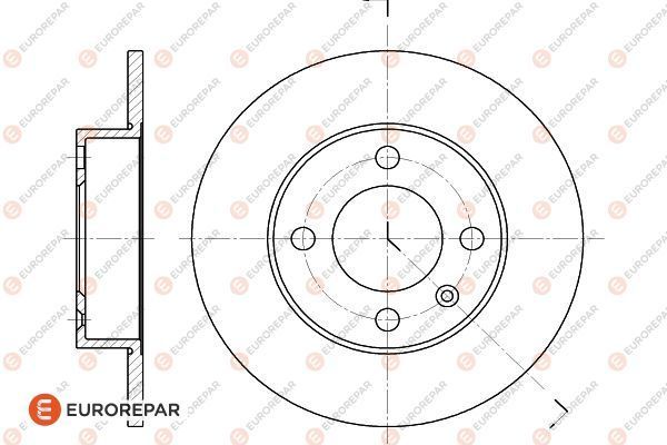 Bremsscheibe EUROREPAR 1618871080