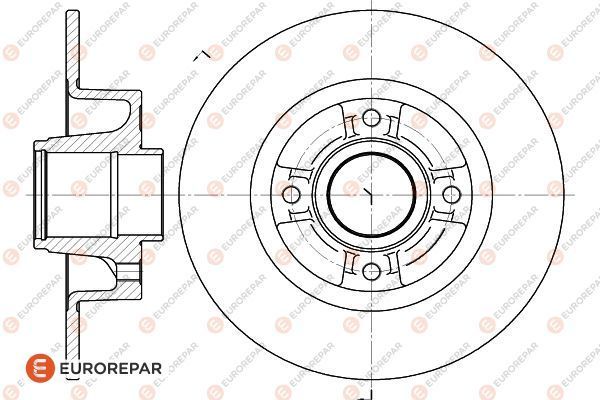 Bremsscheibe EUROREPAR 1618871380