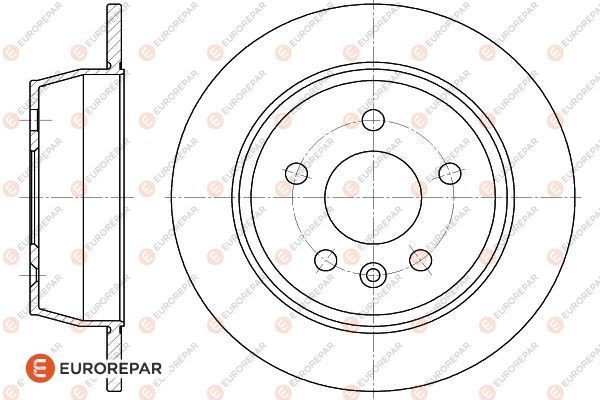 Bremsscheibe EUROREPAR 1618881880