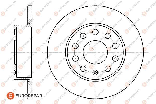 Bremsscheibe EUROREPAR 1618882080