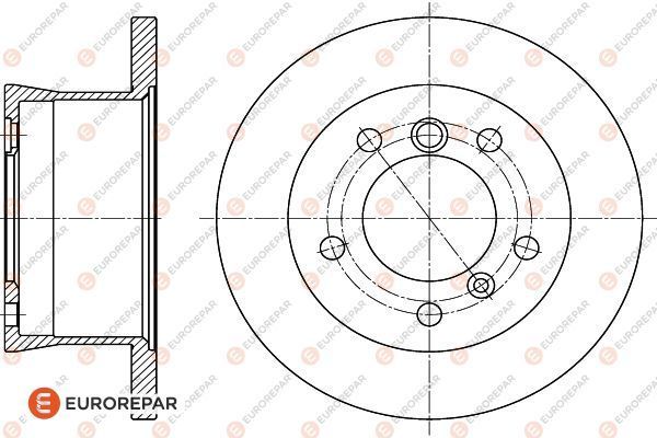 Bremsscheibe EUROREPAR 1618884080