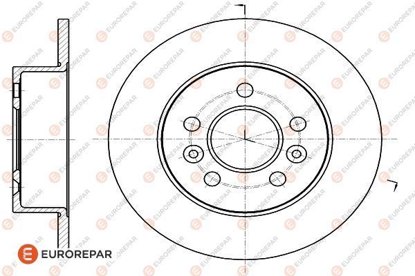 Bremsscheibe EUROREPAR 1618887480
