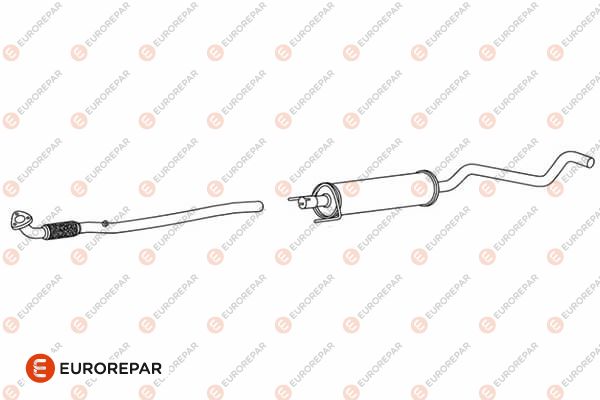Mittelschalldämpfer EUROREPAR E12825R