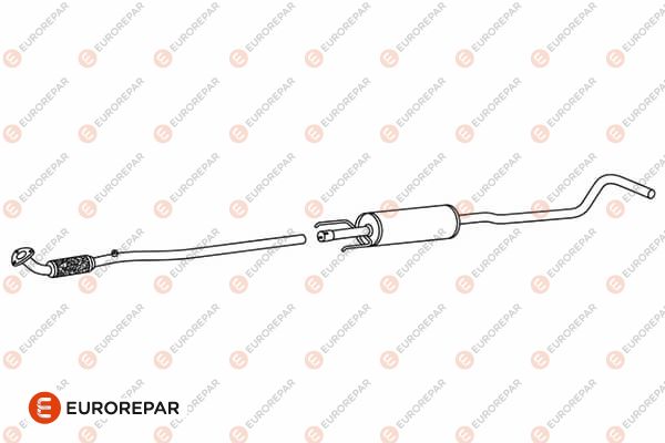 Mittelschalldämpfer EUROREPAR E12865Q