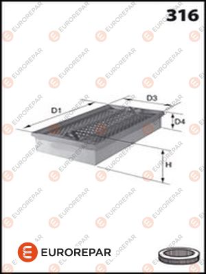 Luftfilter EUROREPAR E147160