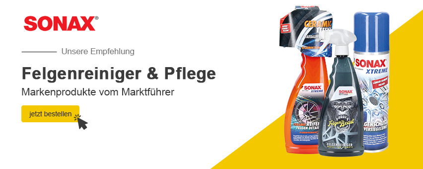 Unsere Empfehlung: Felgenreiniger von Sonax