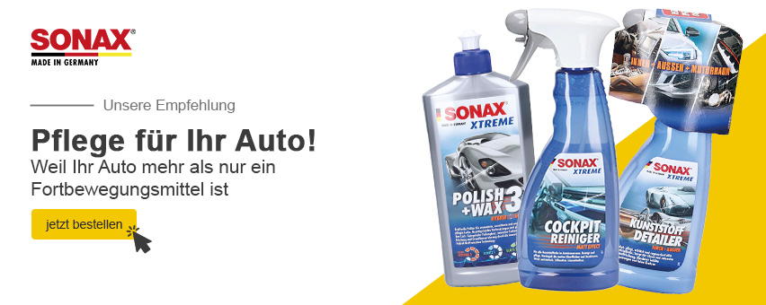 Unsere Empfehlung: Sonax Kfz-Pflege