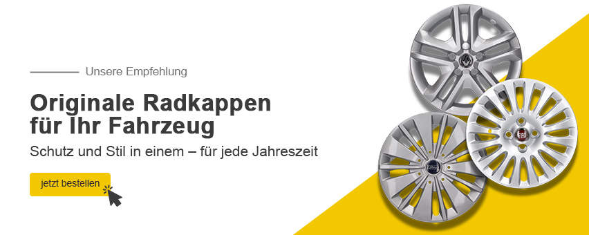 Unsere Empfehlung: Originale Radkappen für Ihr Fahrzeug