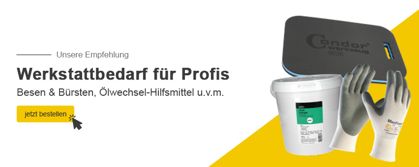 Unsere Empfehlung: Werkstattbedarf