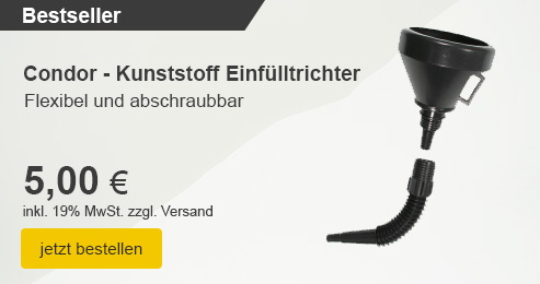 Unser Bestseller: Kunststoff Einfülltrichter
