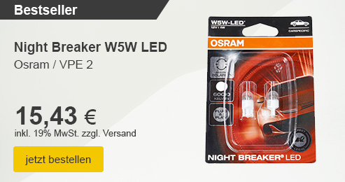Unser Bestseller: Night Breaker W5W LED (VPE2)