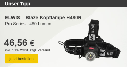 Unser Bestseller: Kopflampe von Ansmann Pro Series
