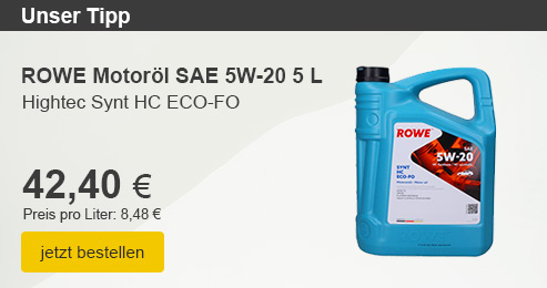 Unser Tipp: ROWE Motoroel SAE 5W-20